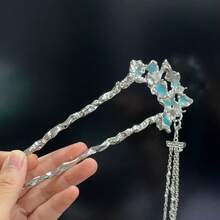 Hair Pins - 銀色 - 查看 1