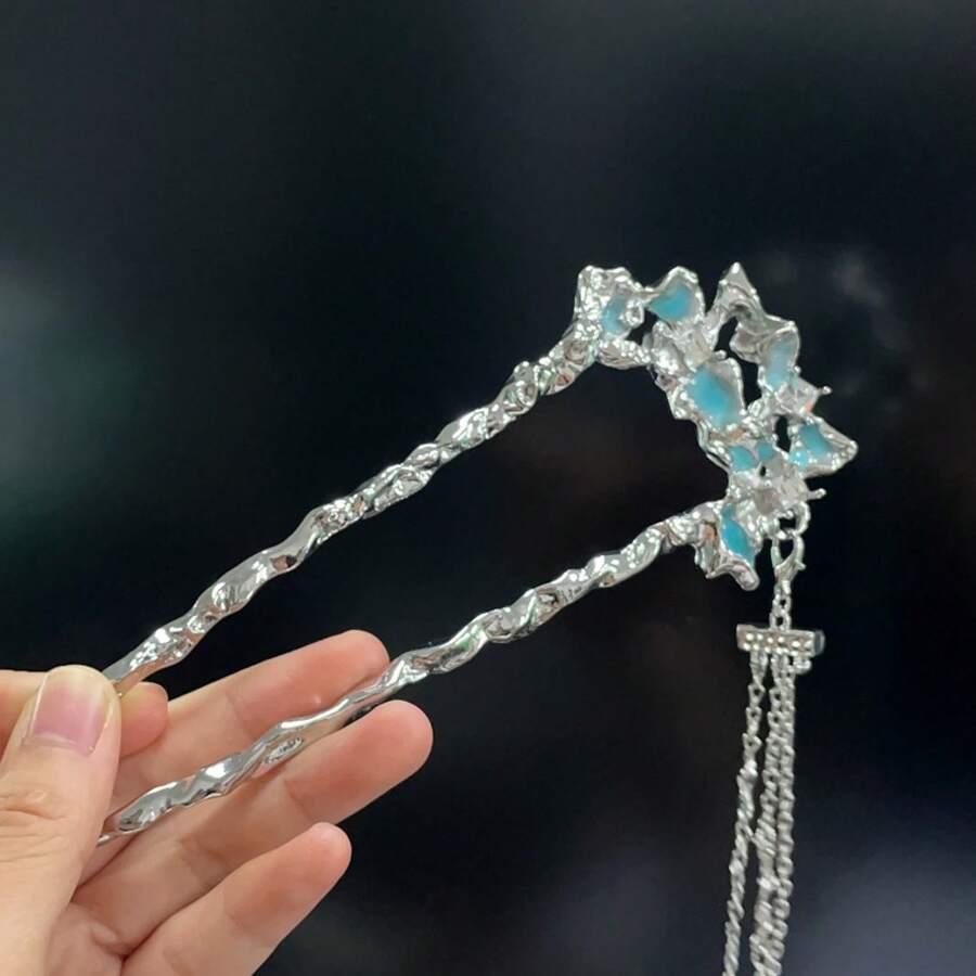 Hair Pins - 銀色 - 查看 1