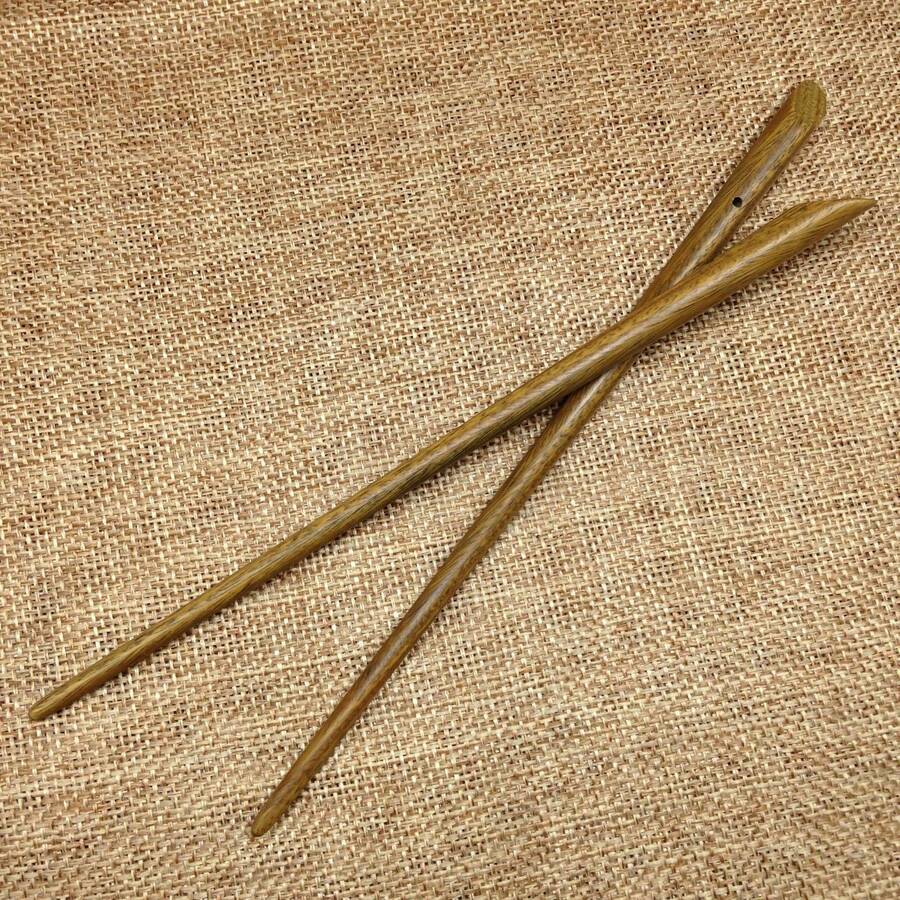 Hair Pins - 6032綠檀光桿 - 查看 1