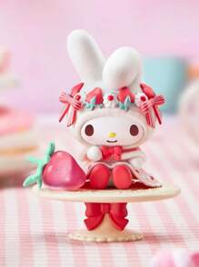 Sanrio 1pc Sanrio My Melody Afternoon Tea Series Blind Box Collectible Figurine, Cute Desk Decor, Perfect Gift For Girls,School Supplies,Back To School