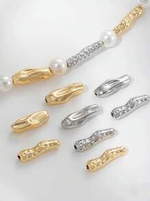 5pcs. Irregular Long Spacer Beads.Suitable For Necklaces, Bracelets, Beads, Key Rings Jewellery Making.DIY Accessories, Glamour Jewellery Accessories.Wedding Jewellery Accessories.Key Chains, Amulets, Decorative Pieces. Jewelry Making Supplies. Bracelets, Ornaments, Handicrafts And Daily Gifts. Handmade Accessory Beads.Back-To-School Season