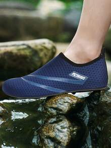 Men's Lightweight Quick Dry Water Shoes, Non-Slip For Beach, Stream, Hiking, Surfing, Swimming, Boating In Summer - Blue - View 8