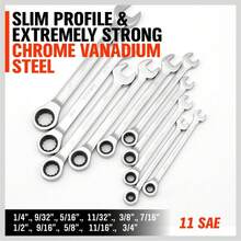 Local Delivery-HORUSDY Ratcheting Wrench Set | 48-Piece | Cr-V Steel | 72 Teeth Ratchet Wrench 6-18mm & SAE 1/4-3/4" | With Roll Up Pouch And Allen Wrench - default - View 7