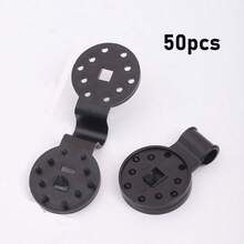 100pcs Sunshade Cloth Fixing Clip, Sunshade Cloth Buckle, Suitable For Fixing Mesh, Greenhouse, Terrace And Garden Plant Cover, PP Material, Sturdy, Gardening Clip - Black - View 14