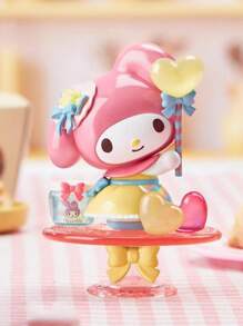 Sanrio 1pc Sanrio My Melody Afternoon Tea Series Blind Box Collectible Figurine, Cute Desk Decor, Perfect Gift For Girls,School Supplies,Back To School