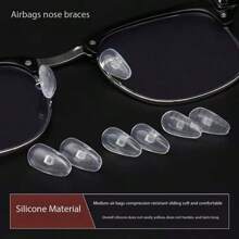 1pc Silicone Nose Pad With Air Cushion, Screw-Lock Adjustable Nose Pad For Glasses