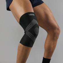 VBOSI 1pc 3D Knitted Knee Sleeve - Breathable Anti-Slip Compression Sleeve, Suitable For Basketball, Running And Fitness, Unisex - Multicolor - View 19