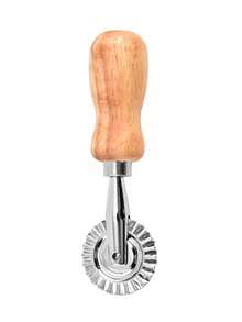 Ravioli Stamp Maker Cutter With Roller Wheel, Wooden Handle And Fluted Edge, For Ravioli, Pasta, Dumplings Lasagna - Multicolor - View 12