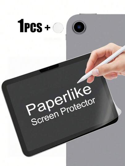 ZYONS [1+1/Set] Pellicola protettiva per schermo effetto carta + Pellicola protettiva per fotocamera, compatibile con iPad 11a gen/10a/7a/8a/9a 2025 2022 10.2 Air 4 5 10.9 Generazione 11 1a 2a 3a Mini 1 2 3 4 5 6 Pellicola opaca in PET, compatibile con iPad 10.5 Air 3 9.7 M2 M3 M4 Air 1 2 Pro 13 12.9, essenziali per la protezione dello schermo, applicabile per uso quotidiano, ufficio, casa, antiurto, anti-caduta, anti-graffio, anti-impronta digitale, copertura completa