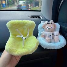 汽车娃娃座椅公仔座椅可爱玩偶出风口香薰摆件车内装饰小雕像摆件 - 彩色 - 查看 3