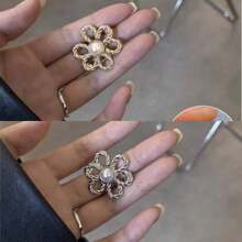 1 pieza Botón invisible de ajuste de cintura para falda vaquera de alta gama, ajuste de talla sin agujeros, sin necesidad de coser, elegante para verano, escuela, otoño, Halloween
