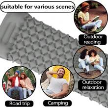Upgraded 5cm Inflatable Camping Mattress With Built-In Ergonomic Pillow |Combinable Double|Twin Size |Lightweight Protable Quick Inflation Air Mattress For Camping,Hiking,Travel&Outdoor