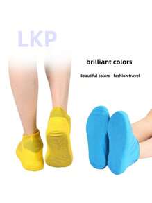 Waterproof Silicone Shoe Covers - Non-Slip & Reusable For Outdoor Rainy Days, Hiking, Cycling