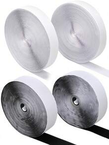 Strong Self Adhesive Hook And Loop Fastener Tape Double Side Adhesive Tape With Glue Sticker Velcrooes Tape - Multicolor - View 1