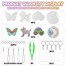 Bộ 800/8044 hạt nhựa nung chảy 5mm kèm phụ kiện, bảng ghép hình khảm thủ công sáng tạo DIY và hạt nhựa. - đánh vần doudou - Xem 11