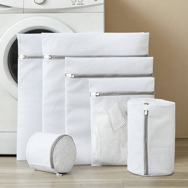 3-Pack Durable Honeycomb Mesh Laundry Bags, Travel Storage Organizer Bags, Suitable For Laundry, Shirts
