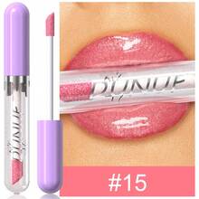 DUNUF 1 Pcs Long-Lasting Lip Gloss Set Waterproof Lipstick Non-Fading Non-Stick Cup Beginner Friendly Perfect Christmas Gift Beautifully Wrapped - 彩色 - 查看 21