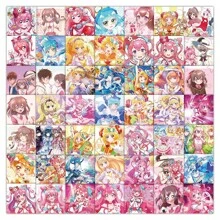 bandai 1 Pieza de 63 hojas/Bandai Go! PRINCESA Belleza de la luz Chica Doodle Pegatina de moda Pegatina decorativa de un solo elemento Pegatina impermeable para teléfono móvil, verano, temporada de vuelta al colegio, regalo escolar, alta calidad - Regalo de cumpleaños - Regalo de Navidad - Regalo de Pascua - Regalo del Día de San Valentín - Regalo perfecto
