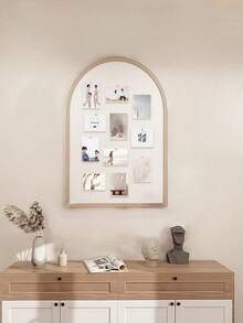 1‌PC Self-Adhesive Felt Bulletin Board | Arched Light Camel Pin Board | Scandi Wall Decor For Photos/Notes | Office & Home Heat-Resistant Desktop Mat Home Decor Back To School Room Decor School Supplies - Multicolor - View 6