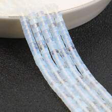Pierres naturelles de 4x2 mm - Howlite, Agate, Quartz, Jaspe. Perles en forme de cylindre tube pour la fabrication artisanale de bracelets, colliers et accessoires de bijouterie DIY pour femmes
