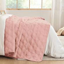 Size Quilt Bedding Set Teal - Full Lightweight Comforter Bedspreads & Coverlets Turquoise - Bedding Cover Bed Decor All Season - 3 Pieces (1 Quilt, 2 Pillowcases) - 09 - 腮紅 - 查看 3