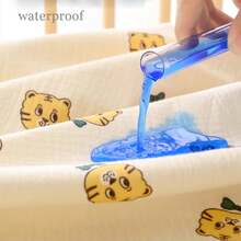 1 件防水透气可洗尿垫，婴儿护理床单，多功能尿布，月经垫 - 如圖 - 查看 4