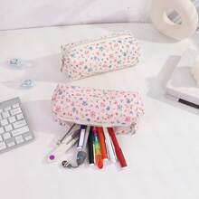 1 Pezzo Borsa/Astuccio per matite di design semplice e carino, dalla grande capacità, alla moda e pratica per ufficio, scuola, cancelleria, custodia per pennelli trucco
