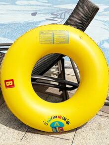 1 件超大加厚游泳圈，防倾覆，初学者游泳圈，男女款，充气水上浮圈 - 彩色 - 查看 8