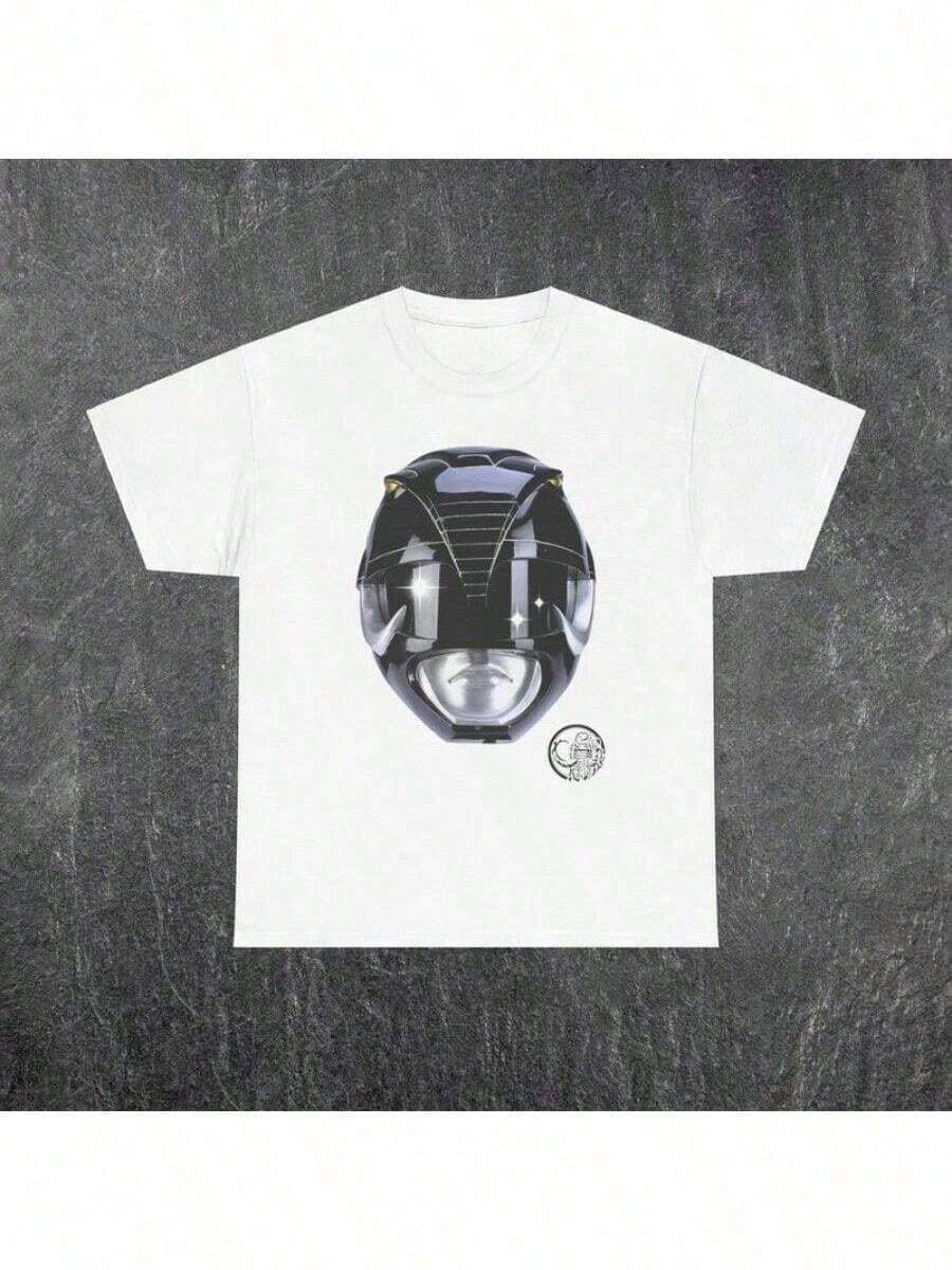 Black Power Ranger MMPR Tee Tee Comfortable - Black - View 1