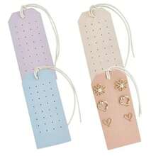 1pc/2pcs/4pcs Portable Leather Earring Rack, 1mm Leather Earring Display, Earring Holder Hanger, Jewelry Storage Box For Earrings And Studs For Women Storage Organizer Travel Essentials Back To School Dormitory Storage - Multicolor - View 18