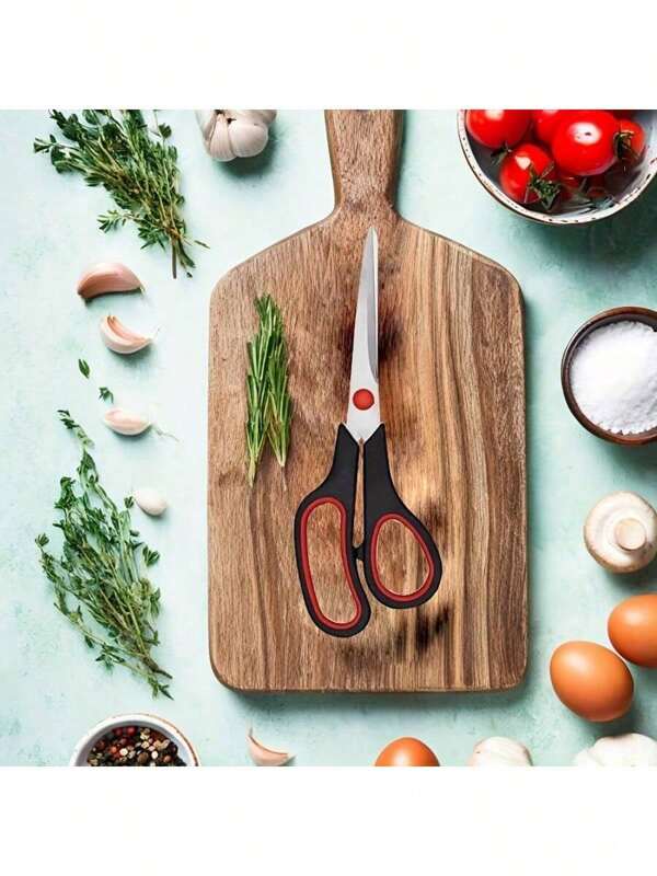 3pcs Stainless Steel Scissors, Multi-Purpose Office Scissors With Comfortable Grip, Kitchen Shears Suitable For Right And Left Hand Users, Sturdy Crafts Tools For Home, Office And DIY Projects