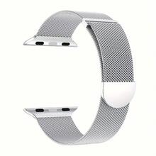 Dual-Tone Metal Strap Compatible With Apple Watch, Unisex Minimalist & Fashionable Smart Watch Band, Adjustable Waterproof Strap - Multicolor - View 10
