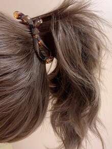 1个极简蝴蝶结发夹，优雅竖款高马尾发爪夹，波浪发夹，丸子头固定器，春夏新品，送朋友的礼物，适合女性打造高马尾造型，发爪夹，发夹，发卡，发爪，蝴蝶结，可爱，发饰，头部饰品 - 彩色 - 查看 7