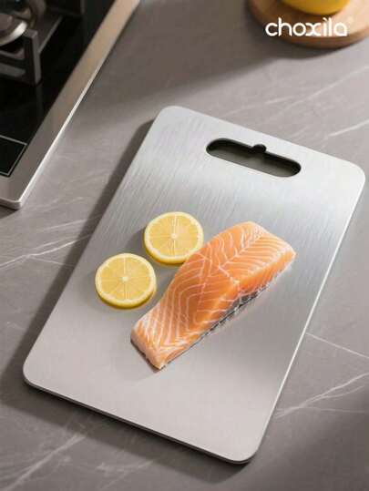 choxila 1块钛金砧板，厨房钛金砧板，304不锈钢砧板，适用于肉类、水果和蔬菜