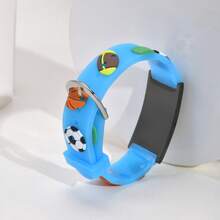 1 pieza Brazalete/Pulsera de acero inoxidable con silicona con patrón lindo grabado con láser con nombre personalizado, longitud de 13-16.5cm, Identificación médica roja, nombre personalizado, adecuado para uso diario, regalo de regreso a la escuela, rojo/azul/rosa - estilo - Ver 15