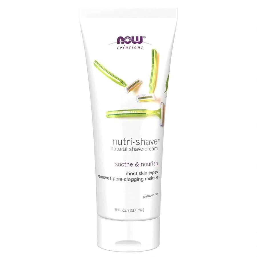 Nutri-Shave, crema de afeitar, elimina los residuos que obstruyen los poros, reduce la irritación, 8 onzas - 8 onzas líquidas (paquete de 1) - Ver 1