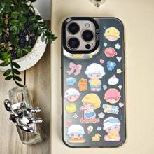 Suitable For IPhone 16/15/14/13/12/11 Pro. Cute Cartoon Character Sticker - Style Collage With "DIMOO PARTY" Motif - Themed Design. Fashionable And Beautiful Protective Case Using PC Material. Ideal Gifts For Family, Friends, Kids, Birthday,Spring, Holiday, Boyfriends, Girlfriends, Valentine's Day.