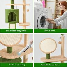 Cactus Cat Tree Green Cat Tree 57in Cat Tower For Indoor Cats Cactus Tower Condo For Kittens And Adults With Scratching Post Dangling Ball Perch Cat Self Groomer - Green - View 5