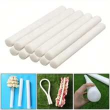 1/2/4/6 piezas de espuma floral blanca premium 40cm x 5cm - Base para arreglos florales de boda DIY, esponja cilíndrica sólida, para arreglos florales, tubos de espuma de poliestireno, para modelado y manualidades DIY, decoraciones para eventos y fiestas