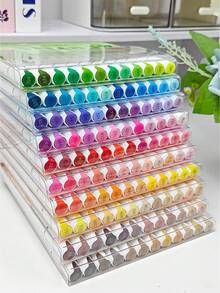 广纳双头高不透明度亚克力马克笔 - 132 种颜色，11 种多功能套装（每套 12 支），软头和凿头，适合分层、混合、艺术家和插画家，非常适合返校 - 彩色 - 查看 13