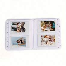 1-Pack 64 Pocket Photo Album - Instant Camera Storage For 3" Instant Photos, Stamps And Cards, Compatible With Fujifilm Mini 12/11/9 Cameras - Album Collection - Travel Memory Treasure - Scrapbook Essential - Gift Card Storage - Wedding Gift Wrapping