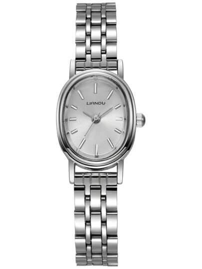 LI Pc Removable Stainless Steel Strap, Vintage, Mini Oval Ladies Quartz Watch, Zilver Case,Perfect Everyday Wear, Birthday s, Parties, Holiday Gatherings, As The Ideal Yourself Or Friends view 5