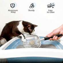 Cat Litter Scoop,Mesh Shovel,Stainless Steel Metal Scoop,Poop Sifting,Mesh Shovel,Suitable For Cat Litter Box(Black) - Nhiều màu - Xem 8