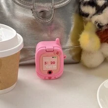 Adorable Phone Shape Earphone Case, Pink 520 Headphone Pouch, Earphone Box For Girlfriend, Silicone Shock-Proof Cover For AirPods 1/2/3/4/Pro With Mini Mirror, Gift