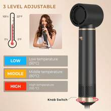 UKLISS 5-In-1 Multi-Function Auto Induction Hot Air Brush, Multi-Function Hair Dryer, Curling Iron, Straightener (Blue Gold/Black Gold/White Gold)