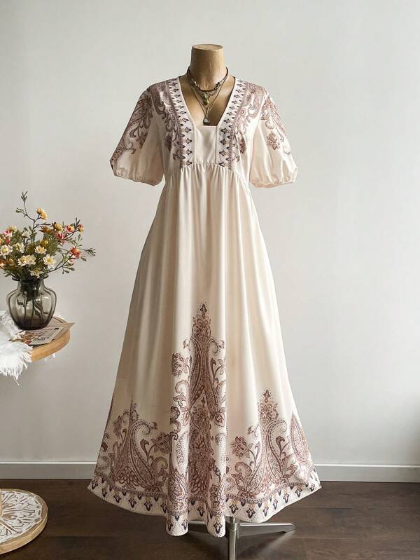 Rusttydustty Große Größen Ein locker sitzendes, lässiges langärmeliges Kleid für Damen, boho, für Ostern, Strand, Hawaii, Coachella Musikfestival, tropischer Urlaub