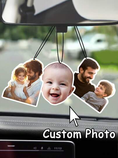 Anpassade luftfräschare med bild - Asymmetriska dekorativa hängande ornament, Garderobsdoftspridare hängande ornament, Sängbordsdekorationer, Vägghängande ornament, Bilinredning backspegelhängande ornament, Multifunktionell, Utsökt, Snygg, Högkvalitativ, Färgglad, Modern, Anpassad, Tesalong, Hem, Trädgård, Kontor, För Alla hjärtans dag, För Mors dag, För Födelsedagar, För Fars dag, För Bröllop, För inflyttningsfest, Varm atmosfär, Hösthemuppfräschning, Juldekoration, Hemharmoni, Kontorsinredning, Elegant boende