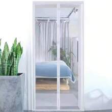 Magnetic Mesh Screen Door, With Easy To Clean Soft Net, Breathable & Effective Mosquito Prevention, Ideal For Indoor/Outdoor Use, Mosquito Net