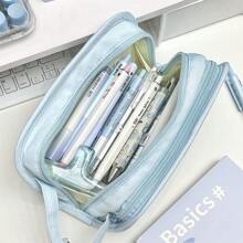 Bolsa para lápis multicamadas de grande capacidade Three Puppies, estojo para lápis multifuncional e altamente atraente para estudantes