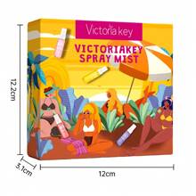 طقم صيفي صغير 4 قطع/5 قطع للنساء، رذاذ شعر طازج 40مل/1flفل. Gift. كوبون وتوبروز وفانيلا وكهرمان صغير كهدية لحفلات الشاطئ والسفر